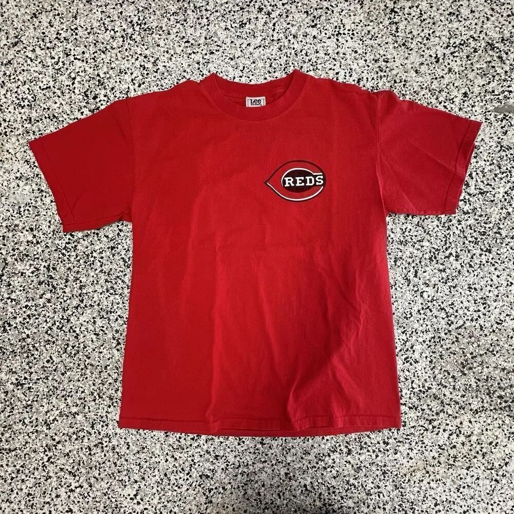 Vintage Lee Sport Cincinnati Reds Ken Griffey Jr Shirt Mens Large 2005 Y2K Red